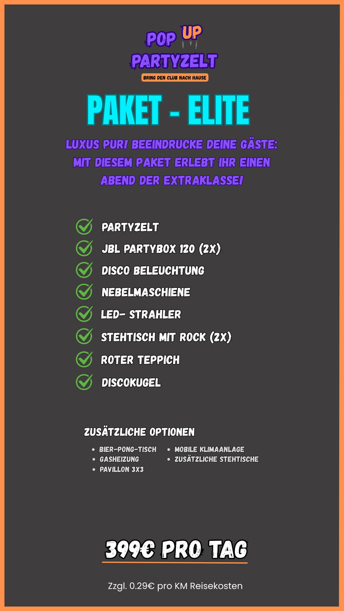 Aufblasbares partyzelt mieten