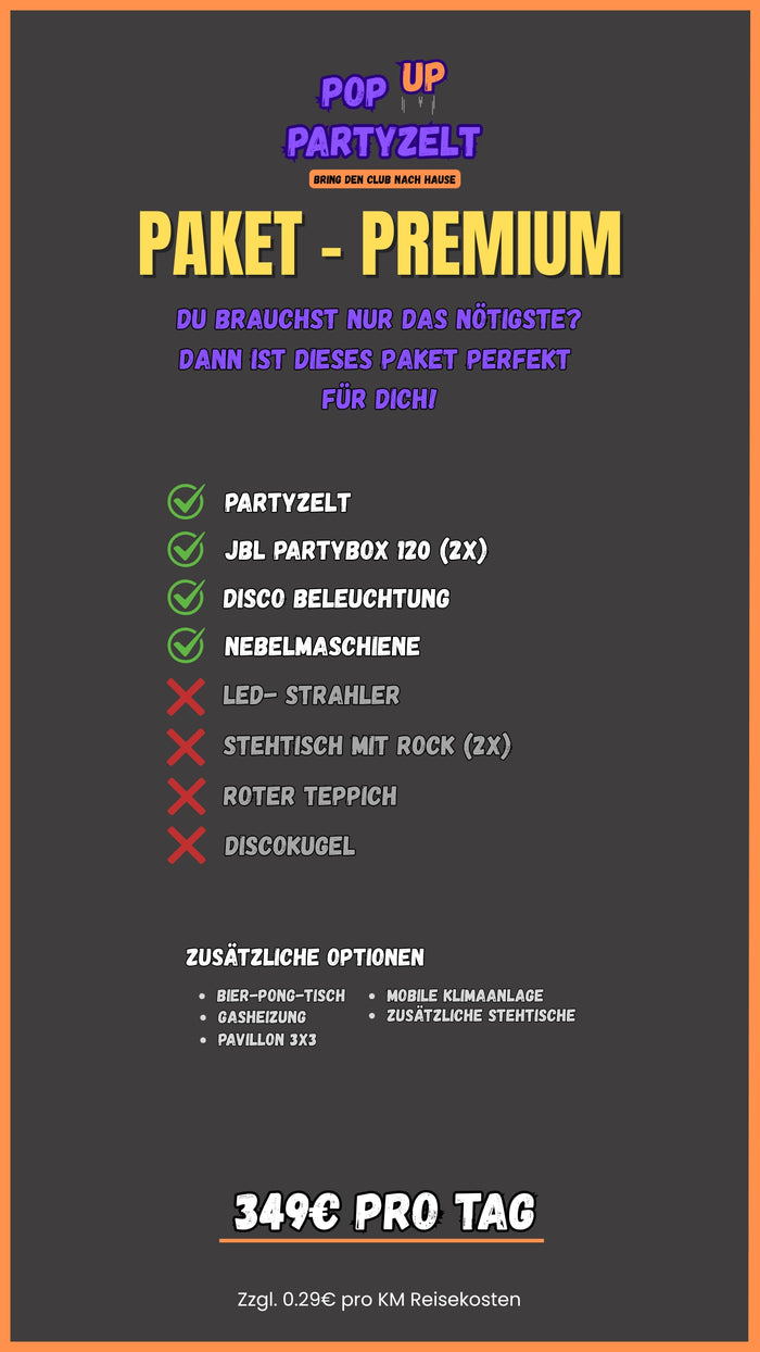 Aufblasbares partyzelt mieten